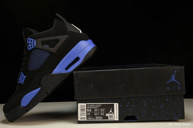 1st Kicks Shoes 4 Game Retro Royal Black Jordan CT8527-018 0717